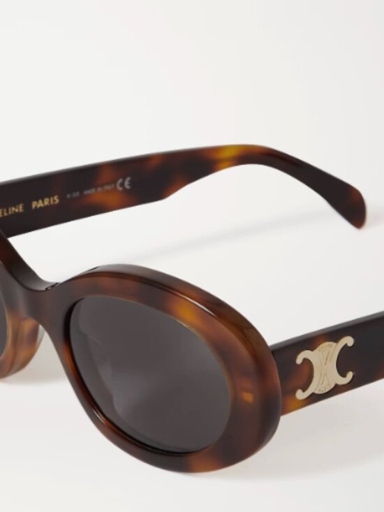 Celine Accessories - Authentic CELINE Triomphe Tortoiseshell Sunglasses – Brown Lens